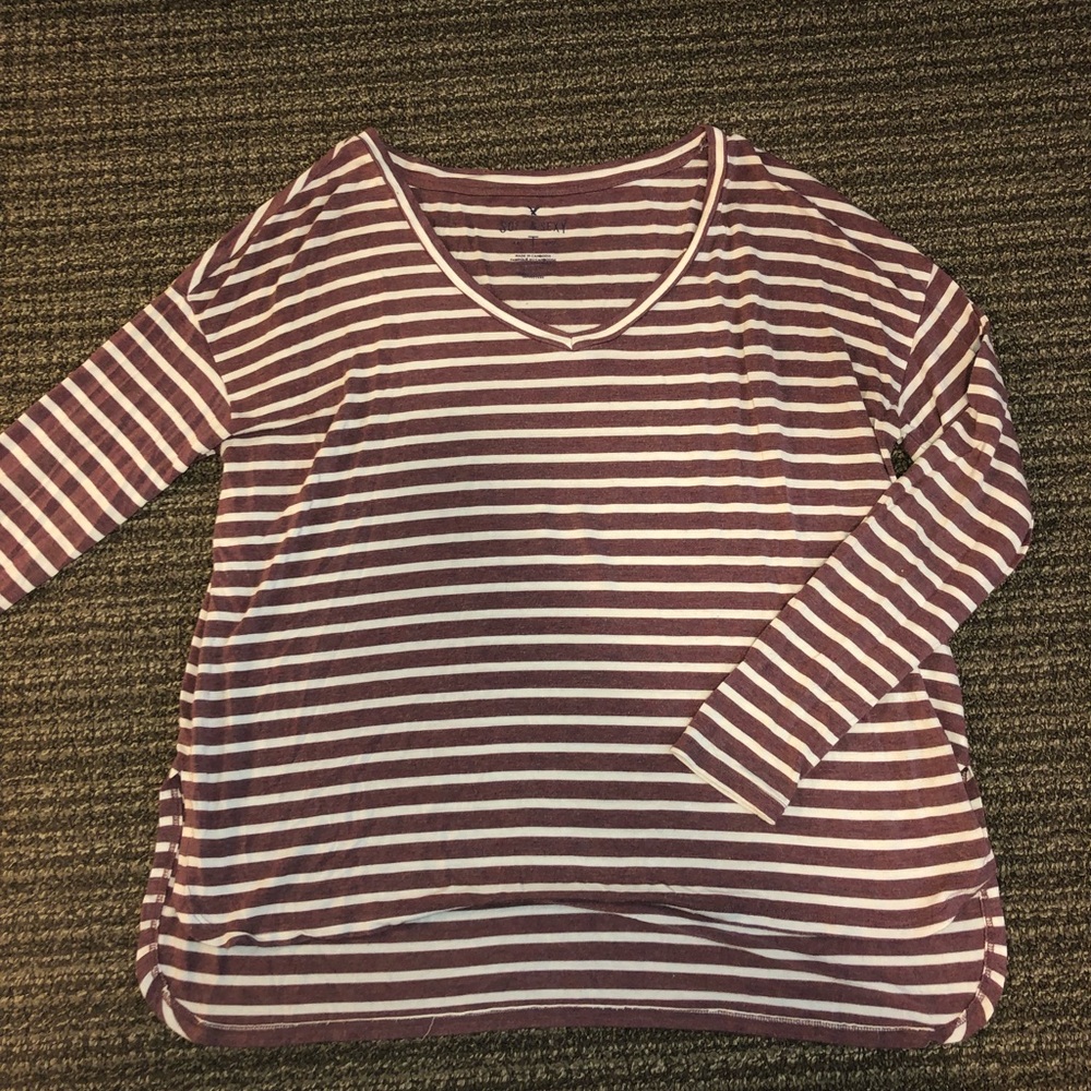 “Soft & Sexy” long sleeve V-neck.